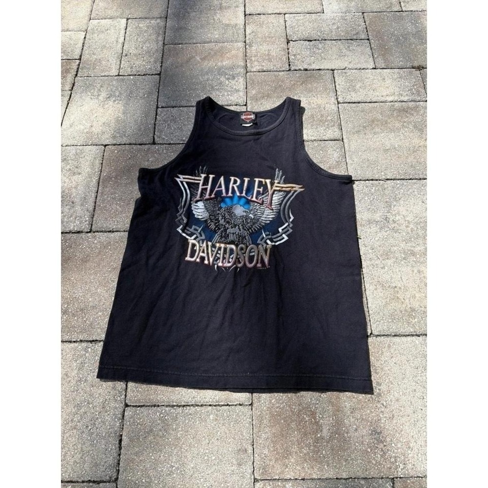 Harley Davidson Tank Top Eagle Mens Medium Y2K